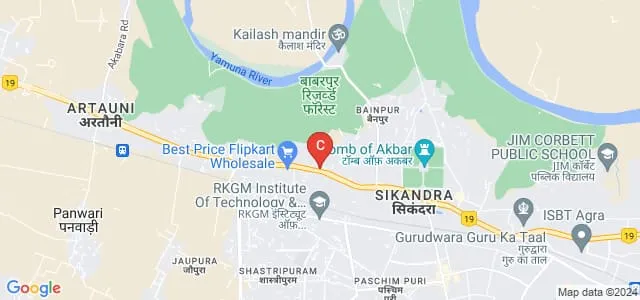 Mata Jhandewalan Education, Agra Map
