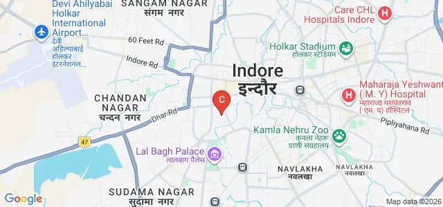 Rukmadevi Pannalal Laddha Maheshwari College, Indore Map
