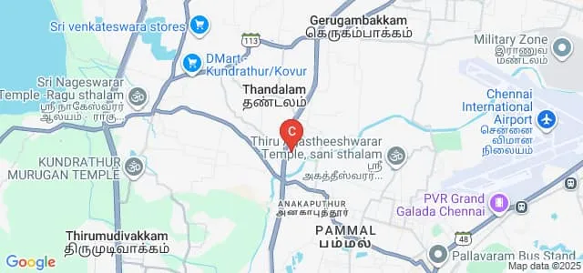 Madha Arts and Science College, Chennai Map