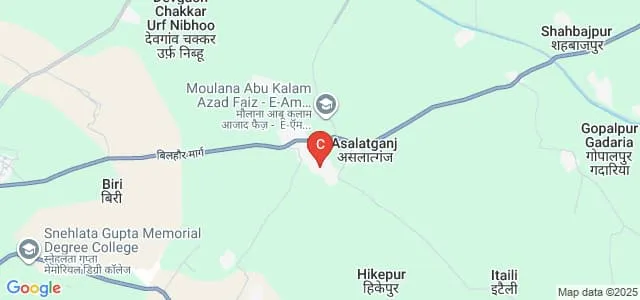 Maulana Abul Kalam Azad Faiz E AAM Mahavidyalaya, Kanpur Dehat Map