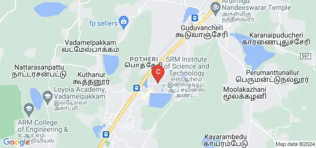 SRM Institute of Science and Technology Online Education Map