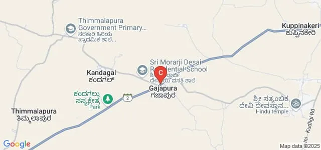 Smt Rudramba MP Prakash Government First Grade College, Huvinahadagali Map