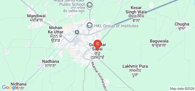 Aggarwal College of Nursing, Ferozepur Map