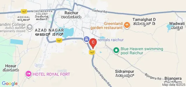 NET Pharmacy College, Raichur Map