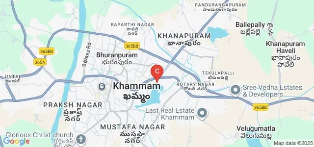 Manair College of Law, Khammam Map