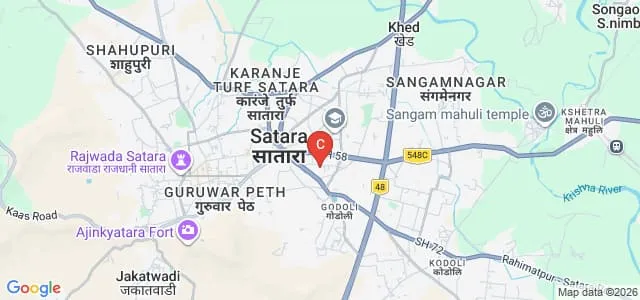 Chhatrapati Shivaji College, Satara Map
