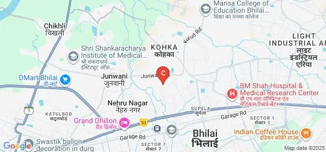 Shiva College, Bhilai Map