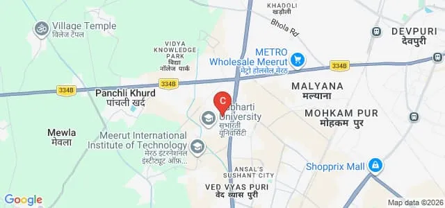 Netaji Subhash Chandra Bose Subharti Medical College, Meerut Map