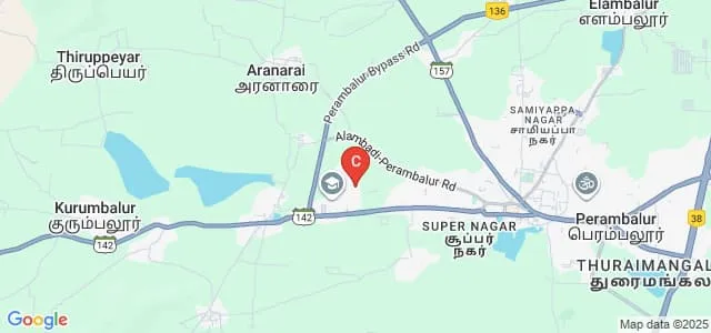 Dhanalakshmi Srinivasan College of Pharmacy, Perambalur Map