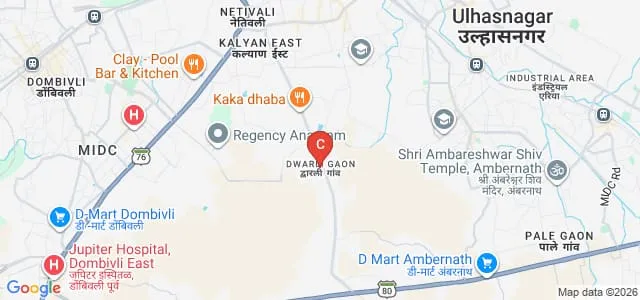 Arts, Commerce and Science College, Kalyan Map