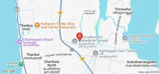 St Josephs College of Pharmacy, Cherthala Map