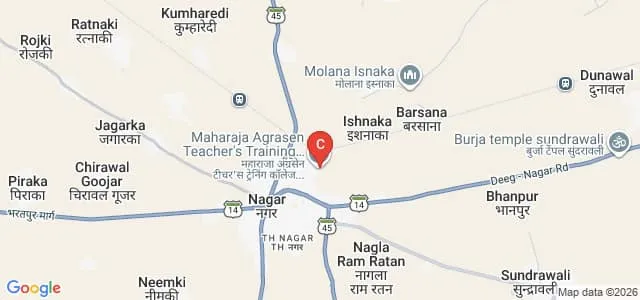 Maharaja Agrasen Teachers Training College, Bharatpur Map