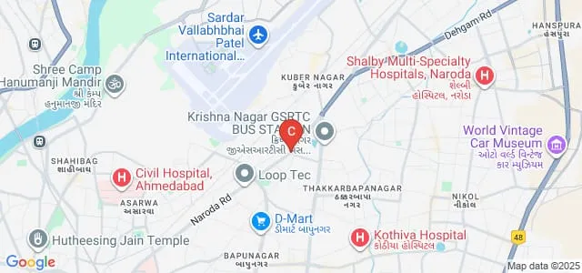 Mahatma Gandhi Physiotherapy College, Ahmedabad Map