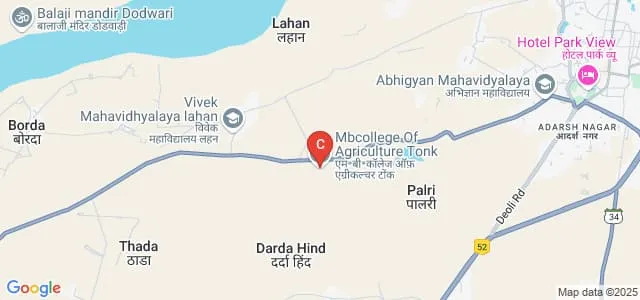 MB College of Agriculture, Tonk Map