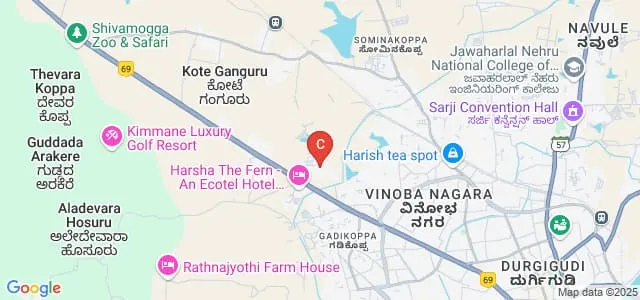 Sharavathi Dental College and Hospital, Shimoga Map