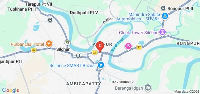 Cachar College, Silchar Map