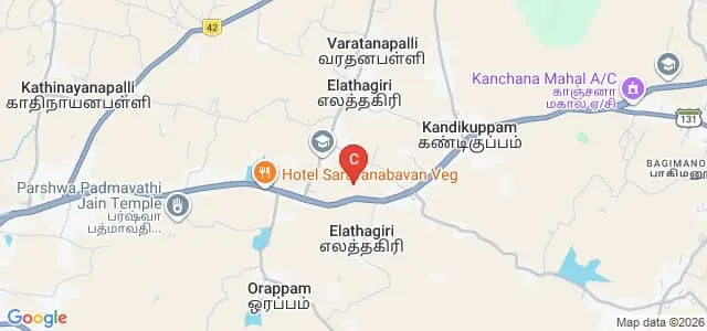 PSV College of Pharmaceutical Science and Research, Krishnagiri Map