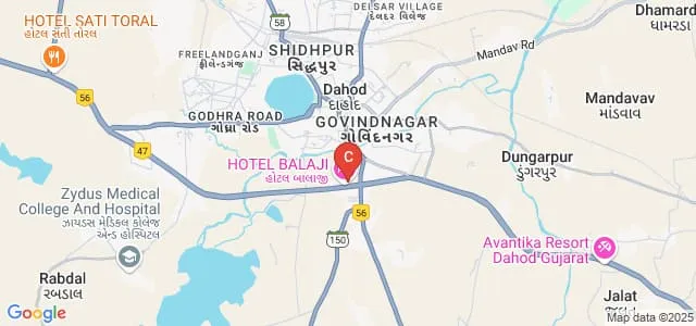 Raj Krupa Institute of Nursing, Dahod Map