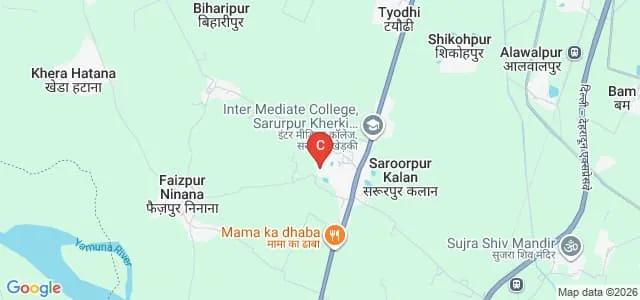 Yoginath Degree College, Baghpat Map