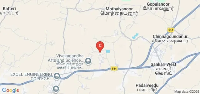 Rabindranath Tagore College of Education for Women, Salem Map