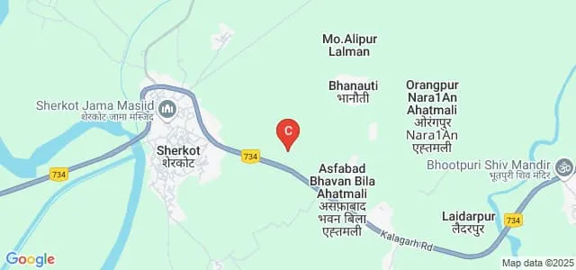 Mahamaya Rajkiya Mahavidhyalaya, Bijnor Map