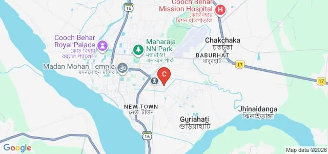 Cooch Behar College, Cooch Behar Map