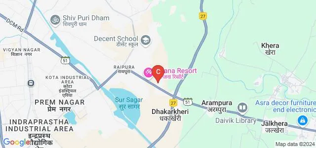Aryan Polytechnic College, Kota Map