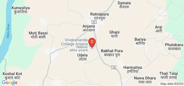 Vivekanand College, Anjana Map