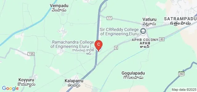 Ramachandra College of Engineering, Eluru Map