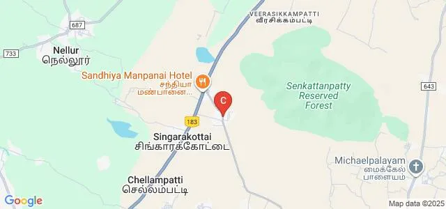 Veerammal College of Engineering, Dindigul Map