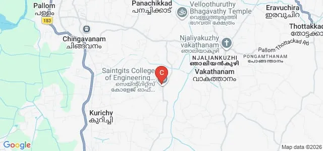 Saintgits Institute of Management, Pathamuttom Map