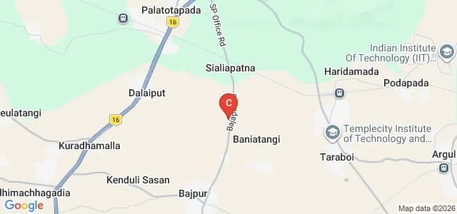 Gandhi Institute for Education and Technology, Khordha Map