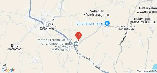 Mother Terasa Law College, Pudukkottai Map