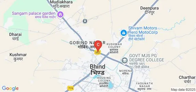 Bihari Mahavidyalaya, Bhind Map