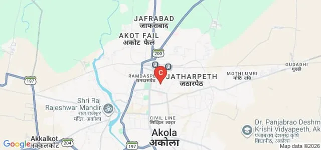 Government College of Education, Akola Map