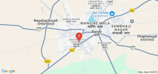 BP Sulakhe Commerce College, Barshi Map