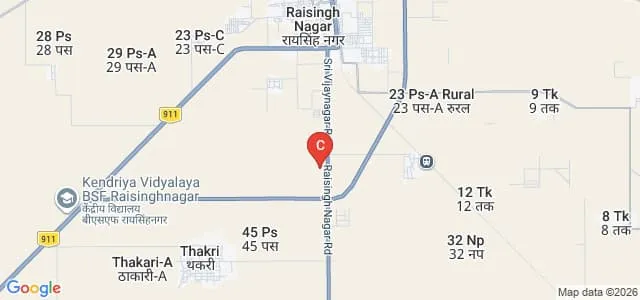 MDM Co Education B Ed College, Raisingh Nagar Map