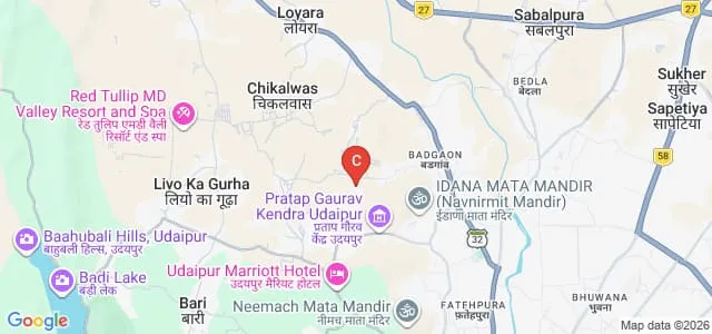 Chanakya College of Teachers Training, Udaipur Map