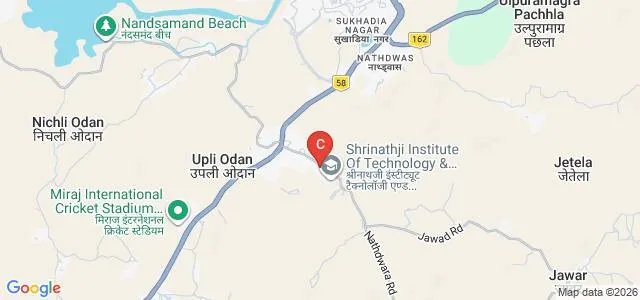 Shrinathji Institute of Pharmacy, Nathdwara Map