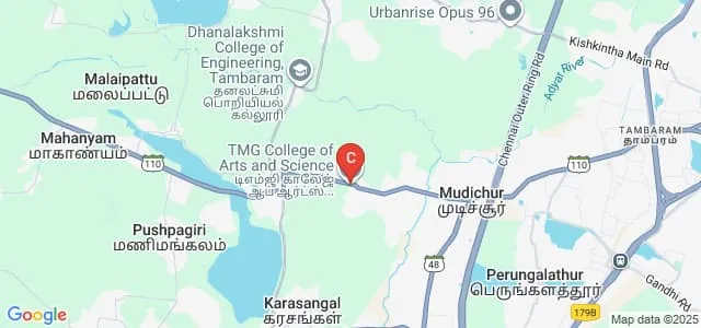 TMG College of Arts and Science, Chennai Map