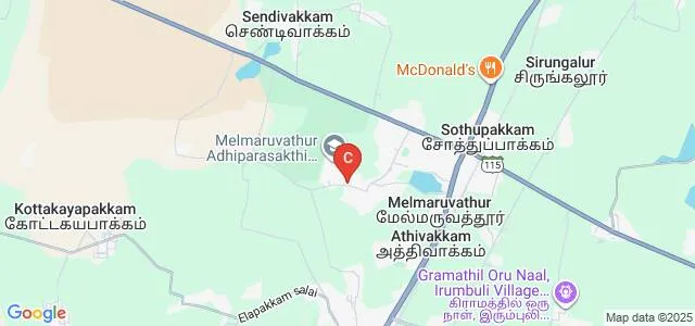 Adhiparasakthi College of Pharmacy, Kancheepuram Map