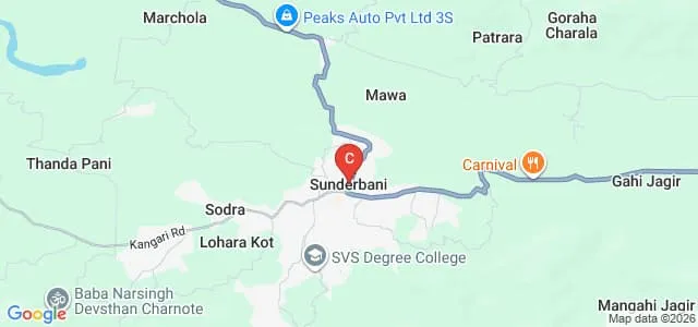 Swami Vishwatamanand Saraswati Degree College, Sunderbani Map