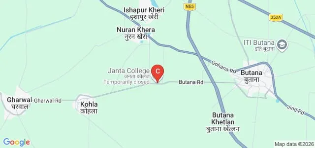 Janta College of Pharmacy, Butana Map
