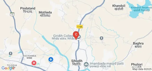 Giridih College, Giridih Map