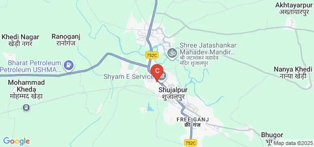 Government Jawaharlal Nehru Smrati College, Shujalpur Map