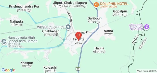 Babasaheb Ambedkar Government Polytechnic, Tehatta Map