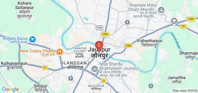 Vasudev B Ed College, Jaunpur Map
