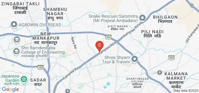 Dr Madhukarrao Wasnik PWS Arts and Commerce College, Nagpur Map