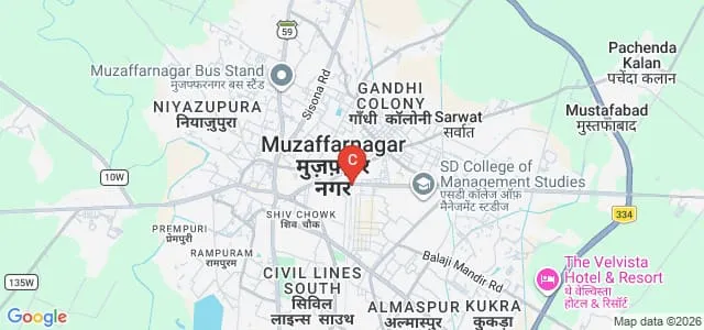 Deen Dayal PG College, Muzaffarnagar Map
