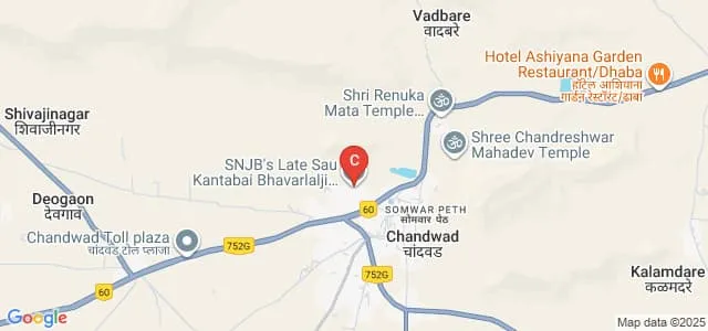 SNJB's Late Sau Kantabai Bhavarlalji Jain College of Engineering, Nashik Map